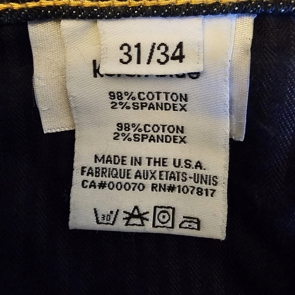 Kersh Blue Low-Rise Dark Wash Bootcut Jeans Size 31/34Long - Picture 4 of 11